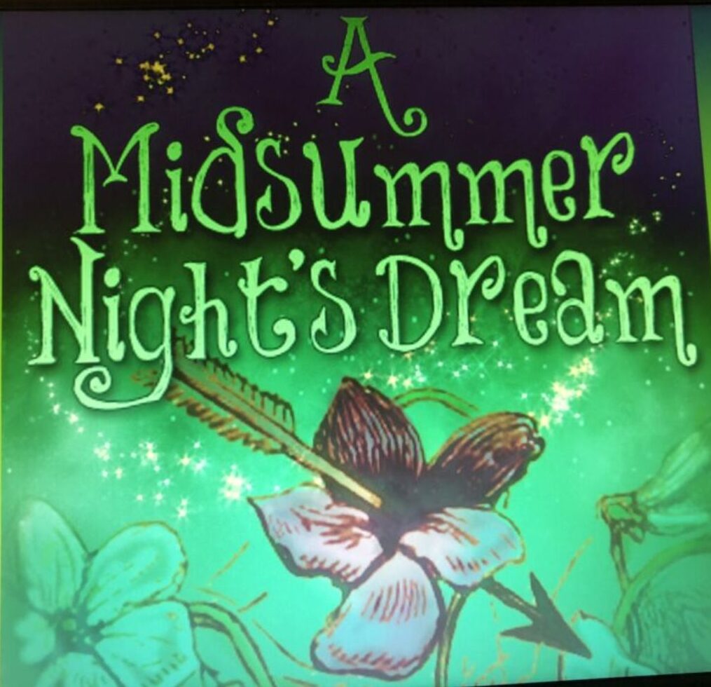 Image shows a poster for A Midsummer Night's Dream