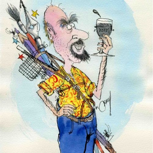 Illustration of kOrky Paul - Children's Book Illustrator by kOrky himself.